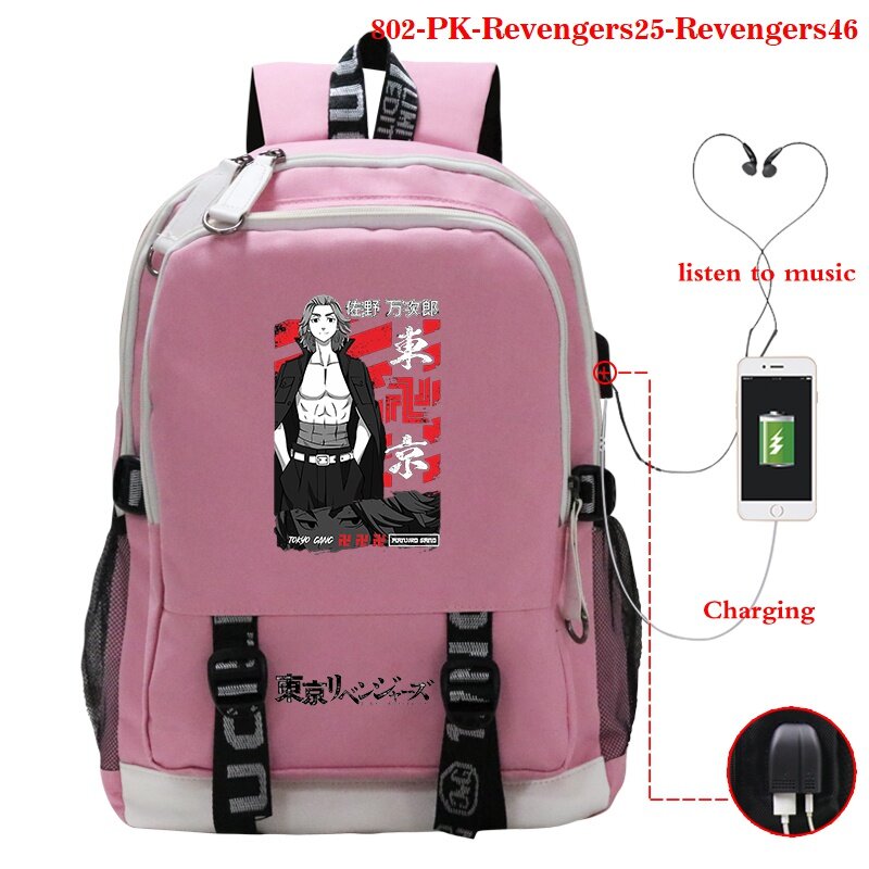 حقيبة ظهر متعددة الوظائف للرجال والنساء من Tokyo Revengers ، حقيبة كمبيوتر محمول يومية غير رسمية ، حقيبة مدرسية للطلاب ، جديدة