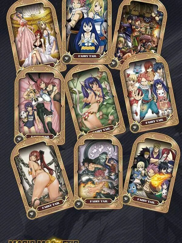 Koleksi Kartu dongeng terbaru 2023 Lucy Heartphilia Dragneel ACG TCG kotak penguat Anime Jepang hadiah mainan dan hobi