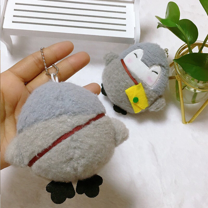 10cm Cartoon Cute  Little Penguin Plush Doll Toys Soft Stuffed Animals Keychain Pendant  Kid Bag Backpack Hanging Keyring Doll