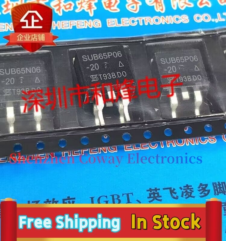 10PCS-30PCS  SUB65P06-20  TO-263 MOS    In Stock Fast Shipping