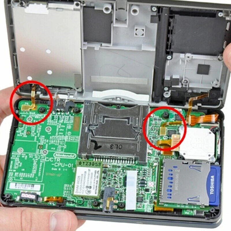 L & R Schulter Taste mit Flex Kabel für Nintendo 3DS Reparatur Links Rechts Schalter Trigger