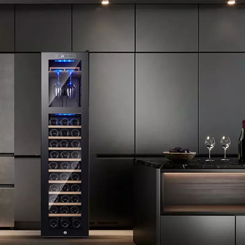 Narrow Wine Cabinet Living Room Corner Houses Home Decorative Cooler Mobile Wine Rack Refrigerator Armoire Restaurant Furniture