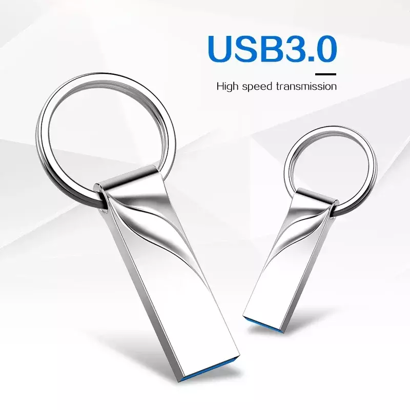 USB แฟลชไดร์ฟ mini USB 3.0 PEN Drive 128GB 64GB 32GB 16GB หน่วยความจำ256GB 512GB ความเร็วสูงแท่ง USB pendrive โลหะ
