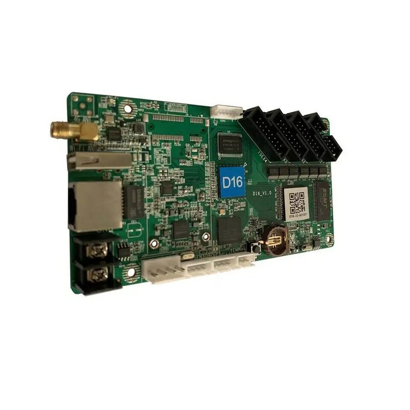 HD-D15 d16 controlador wifi rj45 usb cartão de controle assíncrono p1.25 p1.875 p3 p4 p5 p6 p10 rgb cor cheia dot matrix led tela