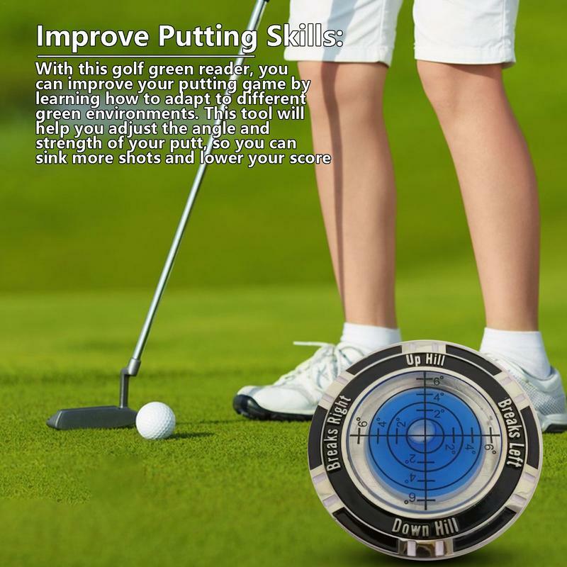 Putting Universal Level Passen Sie die Balance Bubble Level Golf Putter Assist Green Golf Zubehör Green Reader