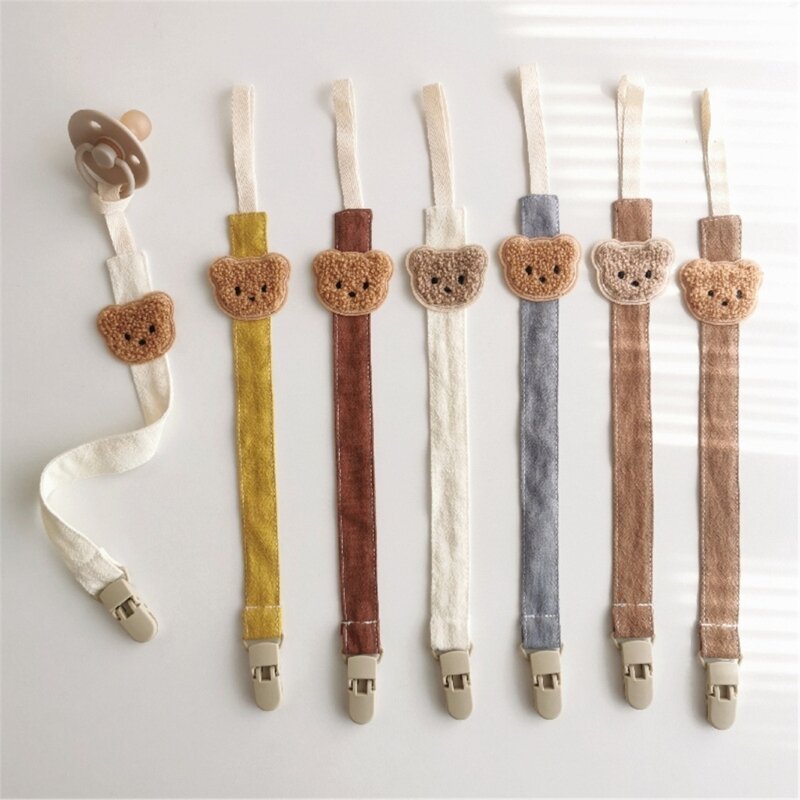 Baby Pacifier Chain Clips Holders Anti-drop Chain Cartoon Teething Clips Teether Toy Soother Pacifier Strap