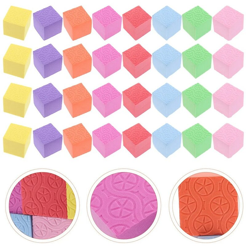 Petits blocs de construction en forme de cube pour enfant, jouet en mousse pour le début du jeu, 50 pièces