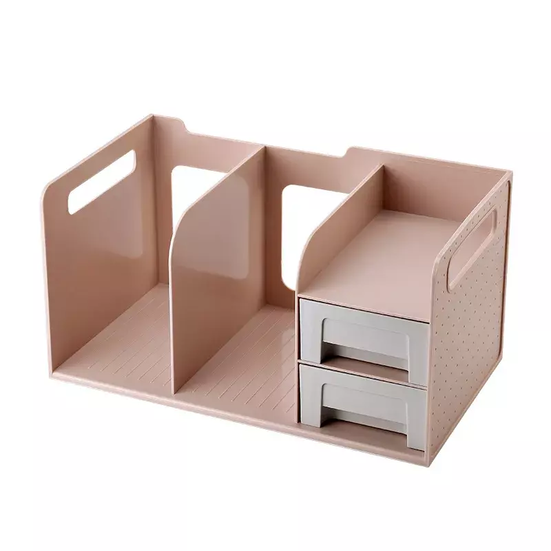 Multi-functional desktop bookshelf storage shelf drawer type file shelf file shelf creative book stand desk organizer bureau