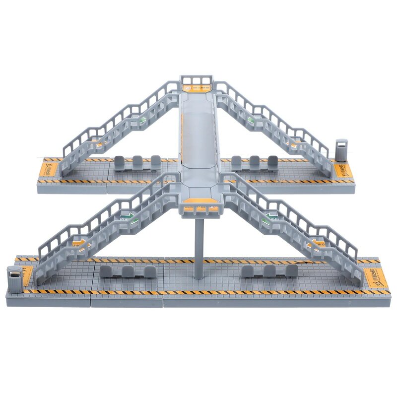 Mainan jembatan pejalan kaki bahan meja pasir bangunan Footbridge perlengkapan jalur DIY bangunan ornamen rumah