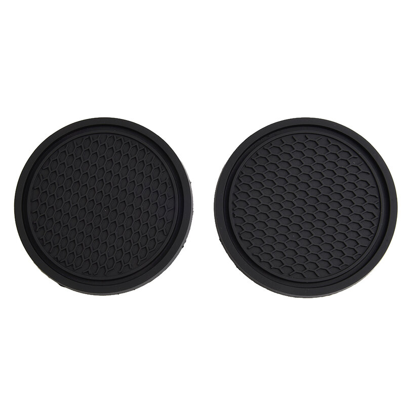 2 Pack Universal Car Cup Holder Anti-Slip Insert Coaster Car Accessories Black Universal Fits Perfectly For Most Car's Cup Holde