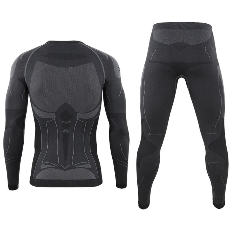 Sous-vêtements thermiques de moto 3D pour hommes, chemise de compression, pantalon serré imbibé, lingerie de sport d'hiver, randonnée en plein air, cyclisme, lingerie métropolitaine