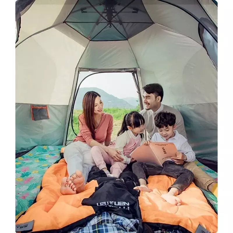 2-3-4 Person Camping Tent 60 Seconds Easy Quick Set Up Tent Waterproof Pop Up Dome Family Hexagon Outdoor Sports Freight free