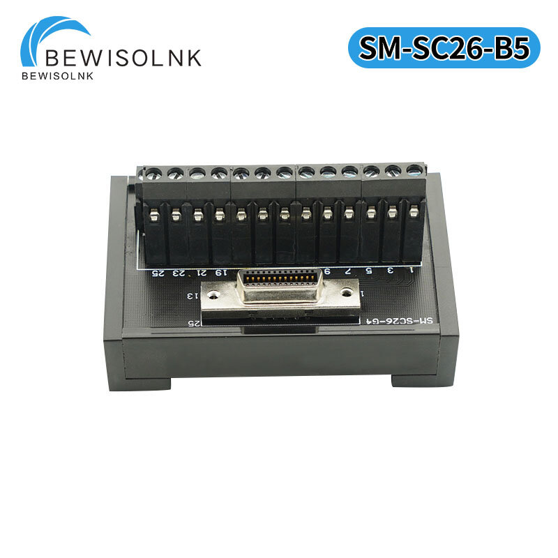 Servo Relaisklemmenblok MR-TB26A Cn3-interface 26-Positie Klemmenblok MR-TBNATBL1M Zwart Schroefklemmenblok