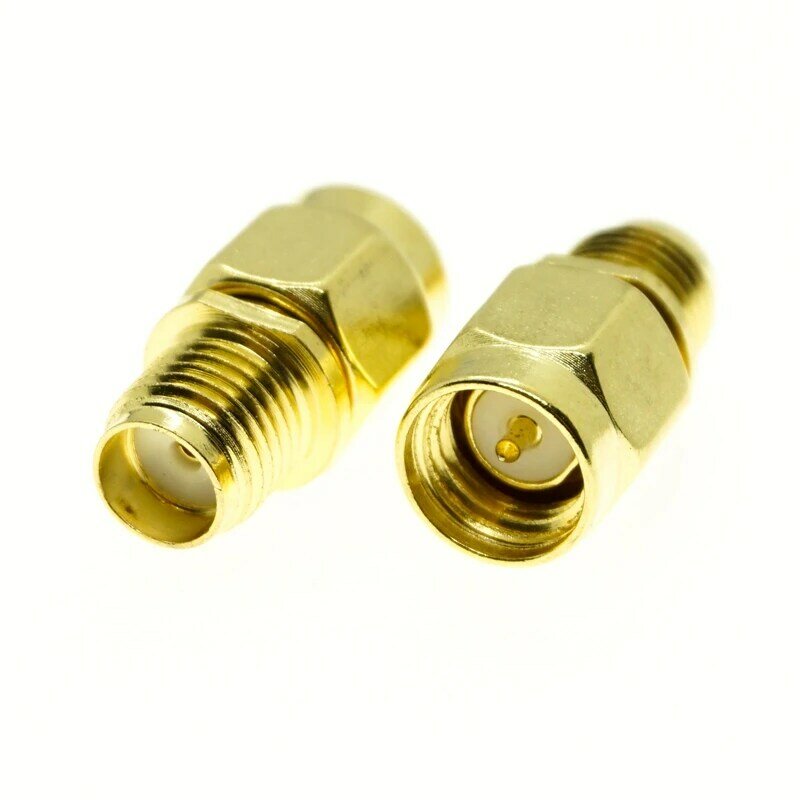 1Pcs SMA Connector To SMA Connector Male Female RP SMA Connector To SMA Connector Male RPSMA Connector RF Adapter