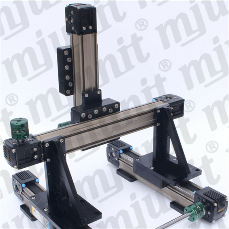 Mjunit الكرتون روبوت ذراع خطي نظام العملاقة الحركة ، حزام محرك السكك الحديدية دليل لآلة الغراء مربع التلقائي