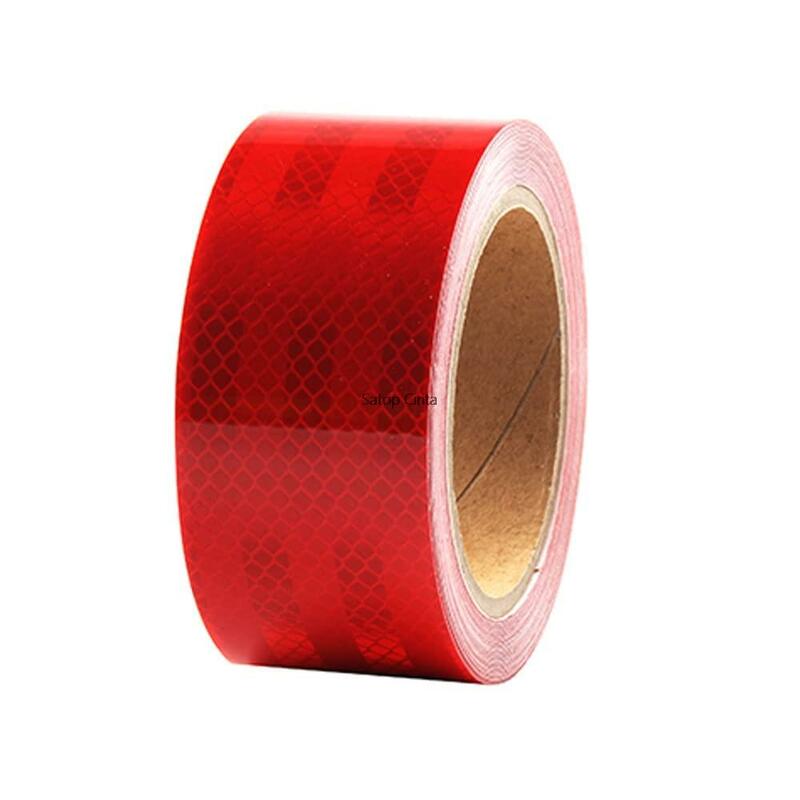 5CMX3M Red White Yellow Micro Prismatic Sheeting Reflective Tape Stickers Bike Reflector Stickers Bicycle Light Reflectors Tapes