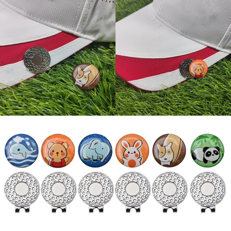 Golf Hat Clip Golf Hat Clip Magnetic Ball Marker Golf Accessories for Men Women F2TC