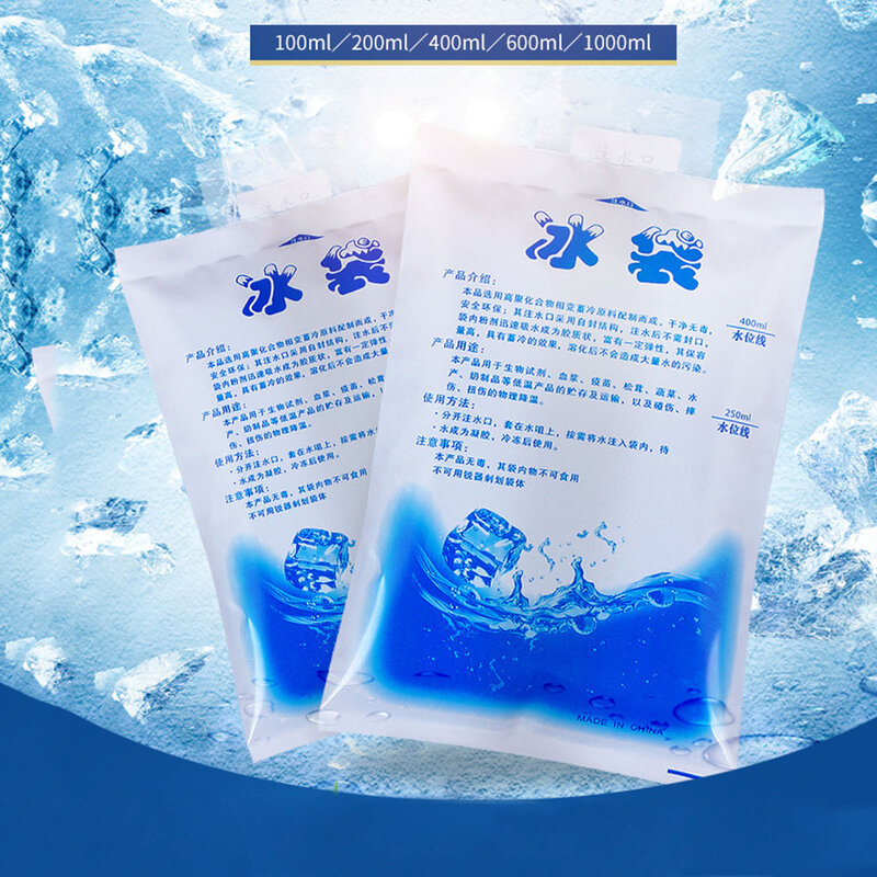 Tas pendingin kering Gel Refrigerate injeksi air dapat digunakan kembali tas Icing kemasan es