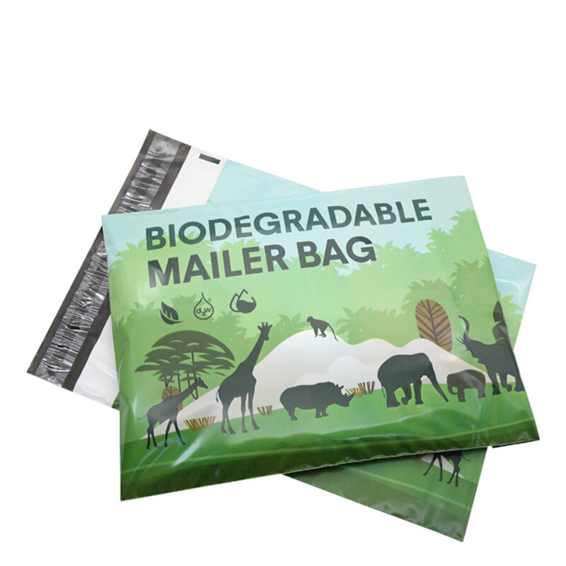 100Pcs Biodegradable Mailer Bag 10x13 inch Courier Bags Waterproof Mailing Bags Small Gift Package Envelopes Business Supplies