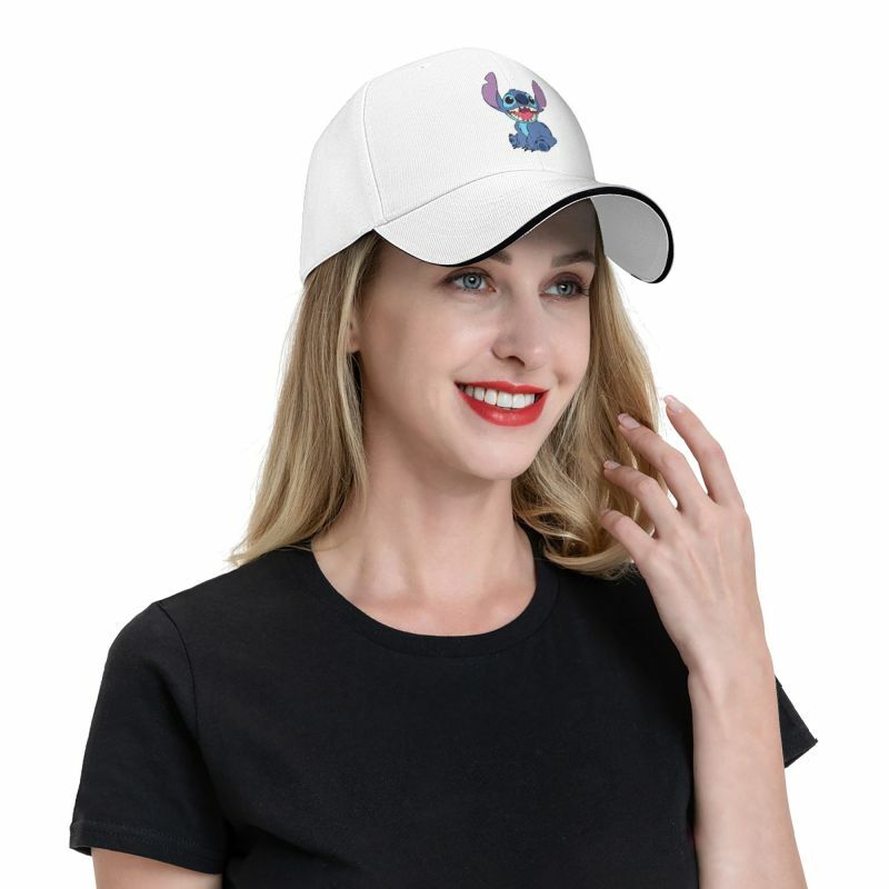 قبعة بيسبول أنيمي من ديسني ستيتش للرجال والنساء ، قبعة أبي قابلة للتعديل ، قبعة رياضية مخصصة
