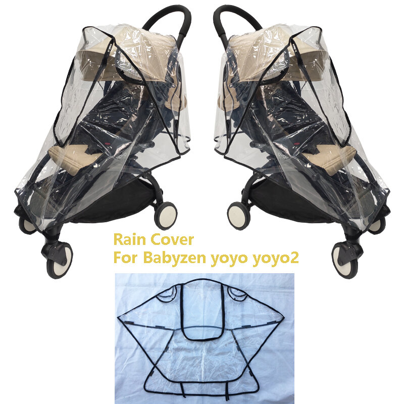 COLU dziecko®Dziecięcy płaszcz ochronny EVA akcesoria dla wózków dziecięcych wodoodporna pokrywa przeciwdeszczowy do wózka Babyzen Yoyo yoyoyo2 Yoya