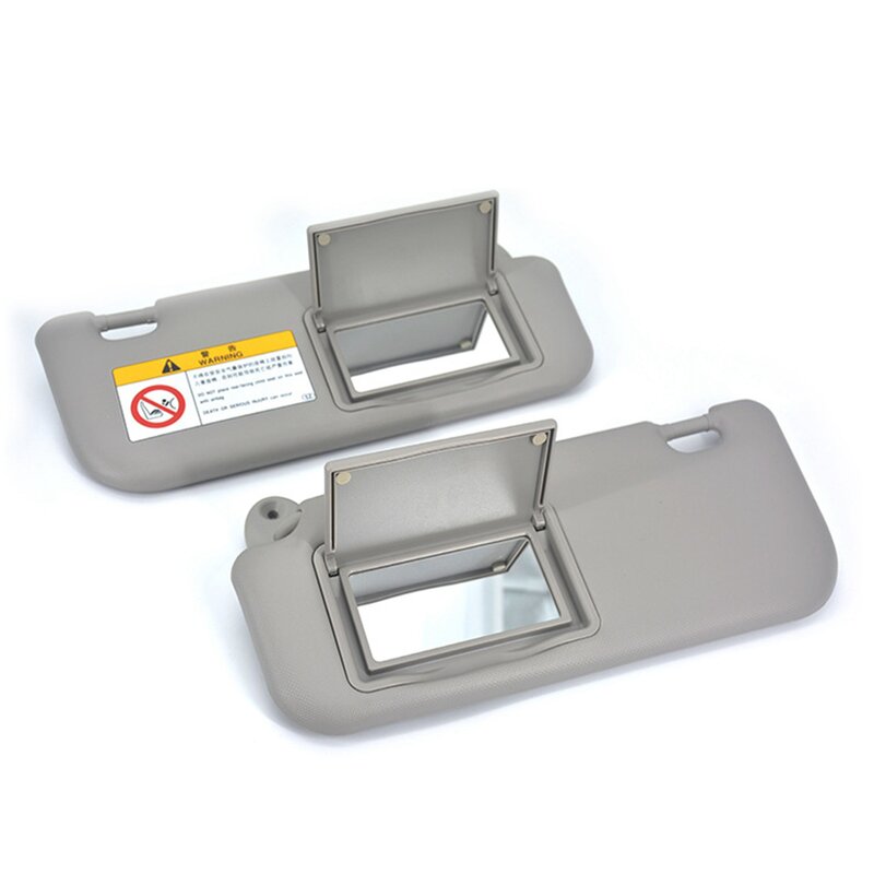 Espejo de maquillaje para coche, visera para Toyota Corolla Levin 2014-2019, accesorios para automóviles, color gris