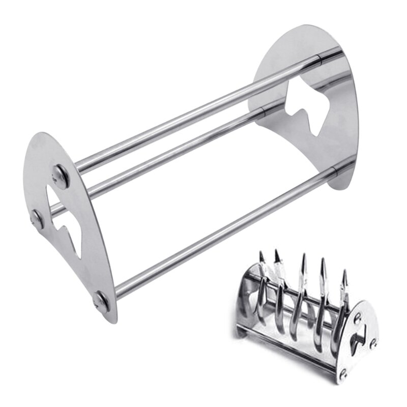 ทันตกรรม คีมจัดฟัน Stand Forcep Placer ผู้ถือกรรไกร Rack ทันตกรรม เครื่องมือ