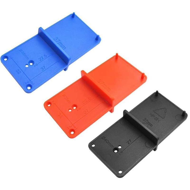 1Pc Woodworking Drilling Guide Locator Hole Opener Template For 35/40mm Hinge Hole Cabinet Furniture Punching Carpentry Tool