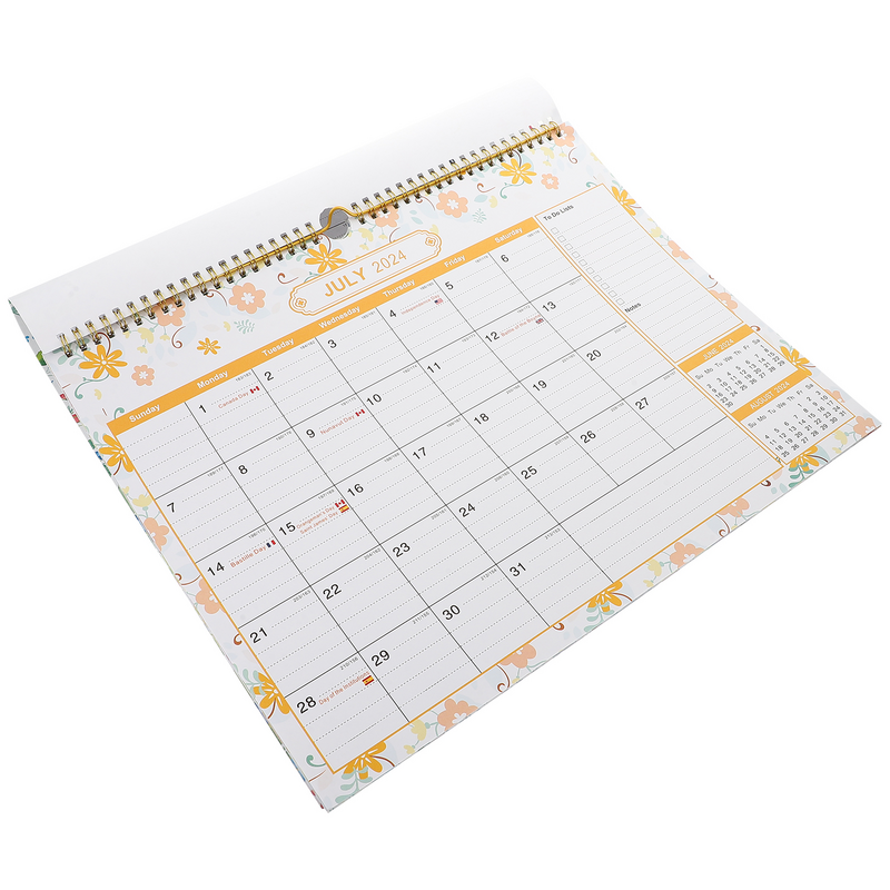 Calendario da parete mensile calendario da parete calendario mensile calendario da parete accademico calendario giornaliero da tavolo moderno blocco note per