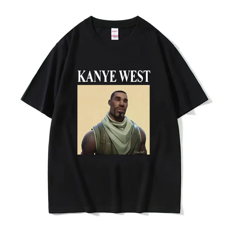 Lustige Kanye West Meme T-Shirt Männer Vintage Hip Hop Rap Stil T-Shirt Männer Frauen Kurzarm T-Shirt Streetwear