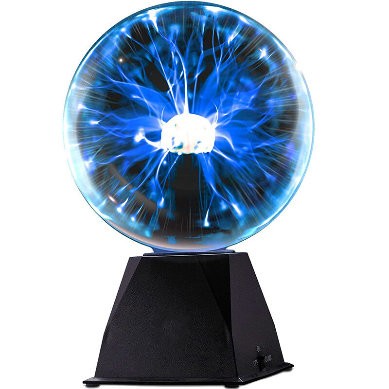 Nieuwigheid Magic Crystal Plasma Bal Touch Lamp 3/6/8Inch Spraakbesturing Led Nachtlampje Kid Verjaardag kerstcadeau Decor Verlichting