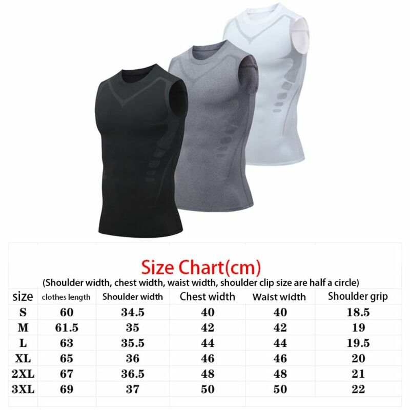 Shaping Ionic Shaping Vest Light Sleeveless Breathable Sports Skin-tight Vests Comfortable Fitness Top Sports