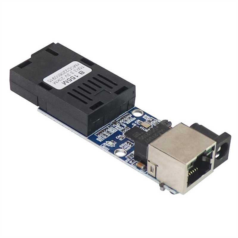 5Pairs Mini Fiber Optical Media Converter 10/100Mbps Single Mode Single 20Km Fiber SC Port Fiber Switch