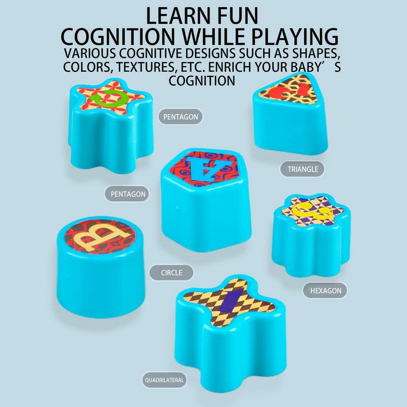 Mainan Motor halus permainan penyortir bentuk balita mainan edukasi prasekolah mainan penyortiran warna untuk anak laki-laki