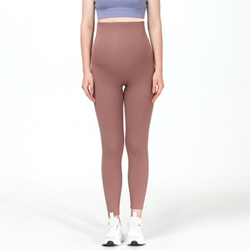 Wysokiej talii brzuch wsparcie legginsy ciążowe dla kobiet w ciąży ciąża Skinny joga spodnie kształt ciała po porodzie obcisłe spodnie