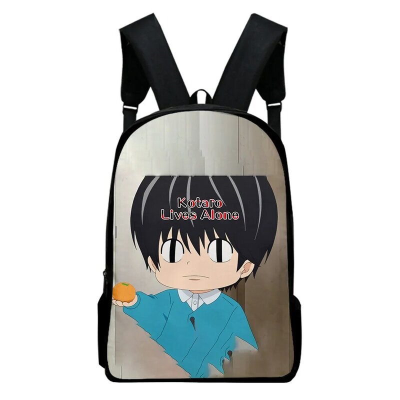 Kotaro-mochila de Anime Lives Alone para niños y adultos, morral escolar Unisex, estilo Casual, Harajuku, 2023