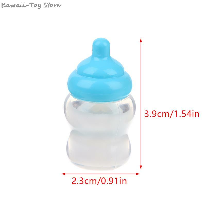 1Pc Kids Pretend Play Games Toys Mini Nipple Baby Doll Pacifier Bottle For Doll House Feeding DIY Accessories Random Color
