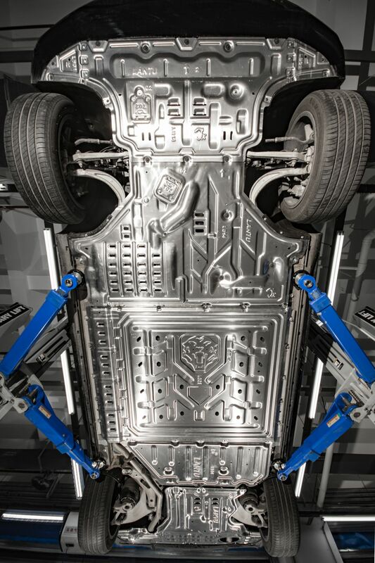 Lantu voyah free 2024 accessories auto parts Junxi 3D Aluminum Engine Guard Chassis bottom Protection skid plate