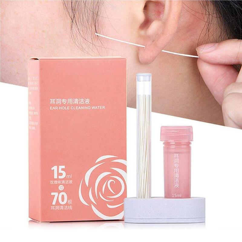 1 Set Piercing Clean Wire Convenient Personal Care Safe Ear String for Home