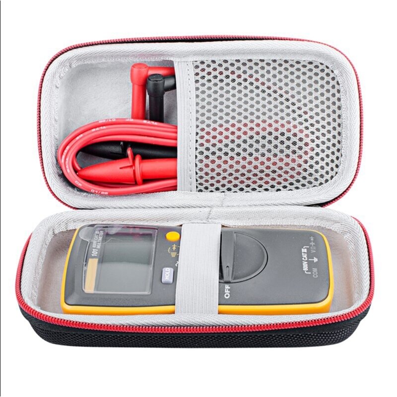for FlukeF101 F106 F107 Carrying Case Bag Multimeter Double Zipper Storage Bag Drop shipping