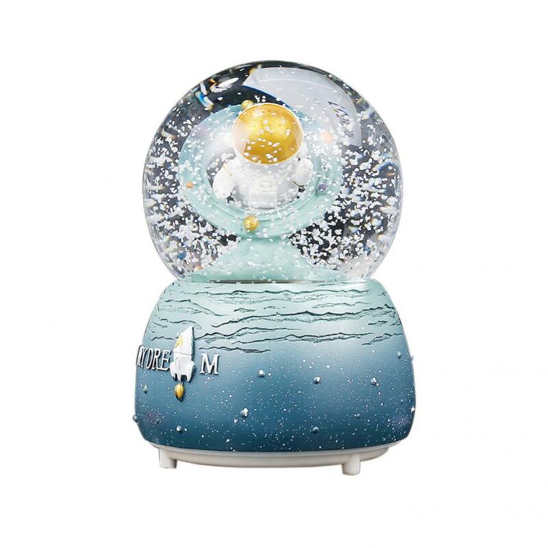 Buona tenuta incandescente mestieri di cristallo spazio astronauta sfera di cristallo per i bambini