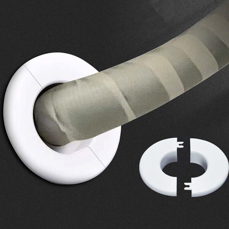 Cubierta de agujero de piezas para tubería de aire acondicionado, accesorio de 40mm-80mm, resistente a las heladas, PP, tipo dividido