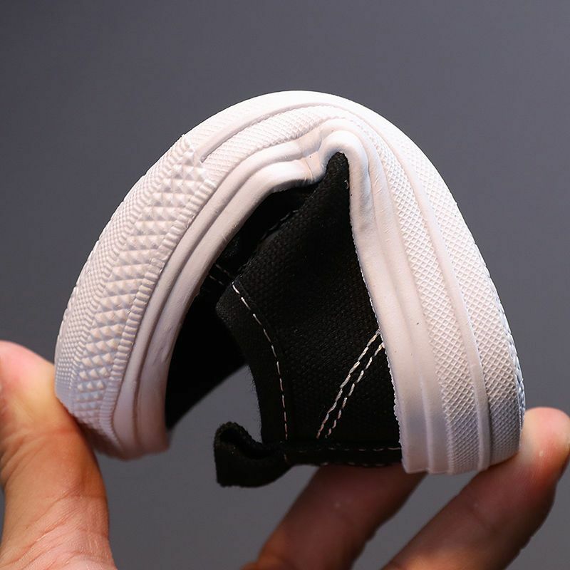 Sepatu kanvas olahraga anak laki-laki dan perempuan, sneaker tenis datar kasual anti slip nyaman