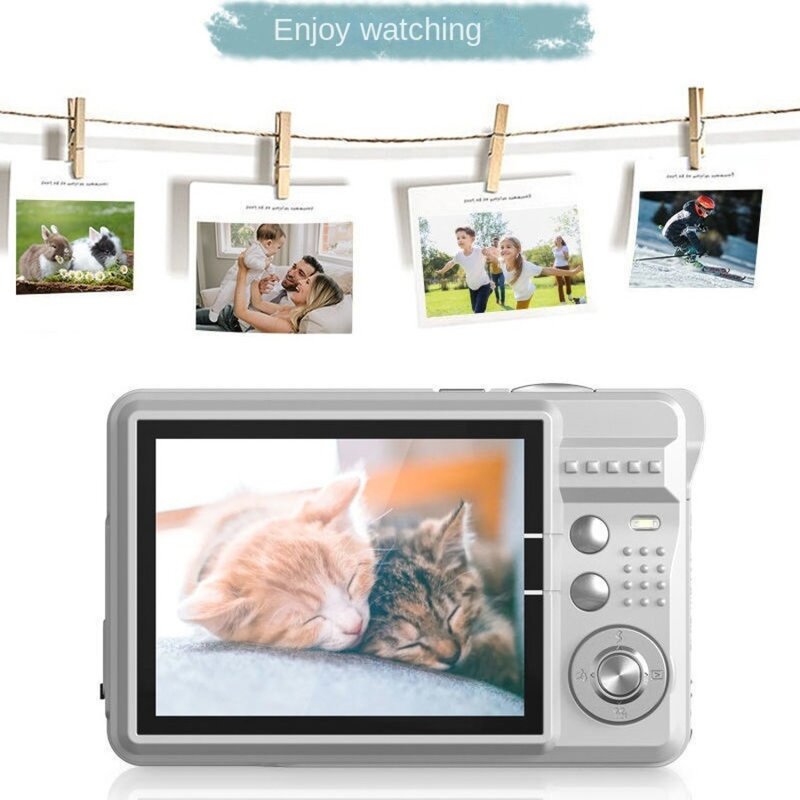 Caméra jouet pour étudiants avec écran LCD, n'aime 8x, interface USB 2.0, divertissement sportif, stockage maximal 32G, 2.7 pouces