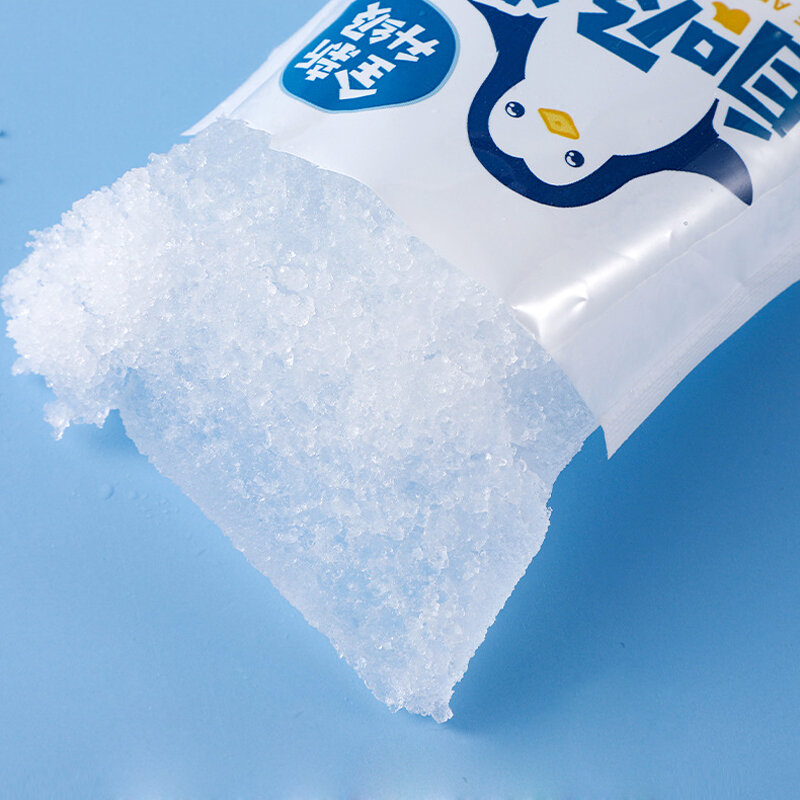 Bolsa de hielo de Gel congelado de absorción de agua automática, reutilizable, bebidas de viaje, refrigeración de alimentos, preservación del dolor, compresa fría, paquete de hielo