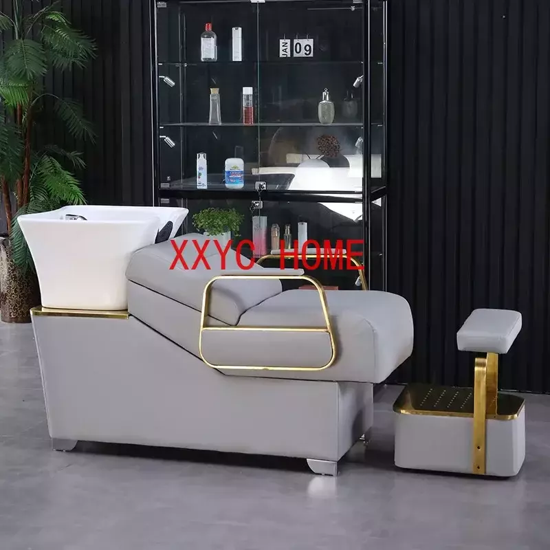 Shampo Stylist Luxury Comfort Lounge Massage Wash Bed Shower Head Peluqueria  Furniture MQ50XF