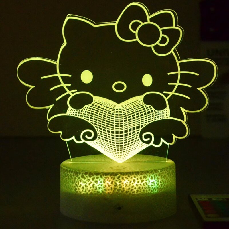 Hot Anime 3D Desk Lamp USB Stereo LED Night Light Illusion Light Surprise Birthday Gift LED Light for Children Birthday Gifts