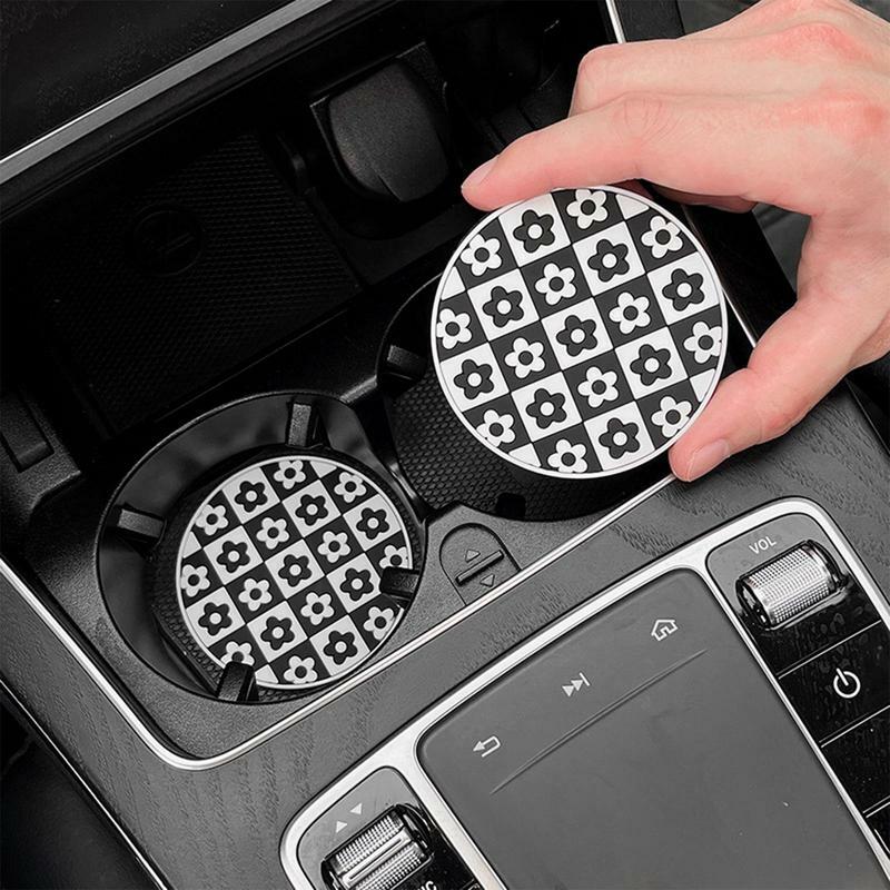 Car Cup Coasters Silicone Car Drink Holder Coasters Anti-slip Car Cup Mat Heat Resistant Cup Holder Insert Coaster For Car Homes