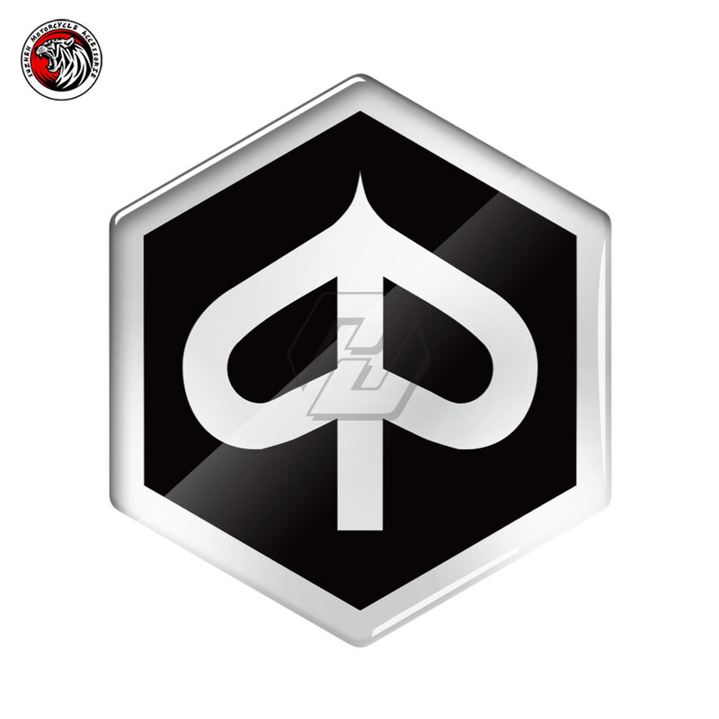 Stiker Logo Lambang Motor 3D Cocok untuk Prestigio Beverly Fly Liberty MP3 125 150 200 250 300 400 Depan/Belakang