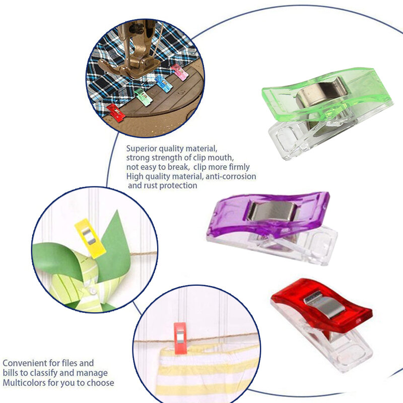 Multipurpose Naaien Clips Plastic Craft Quilten Haken Breien Veiligheid Clips Naaien Klemmen Naaien Binding Clip Naaien Gereedschap